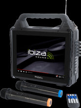 Système de karaoké sur batterie Ibiza Sound Karavision avec microphone sans fil